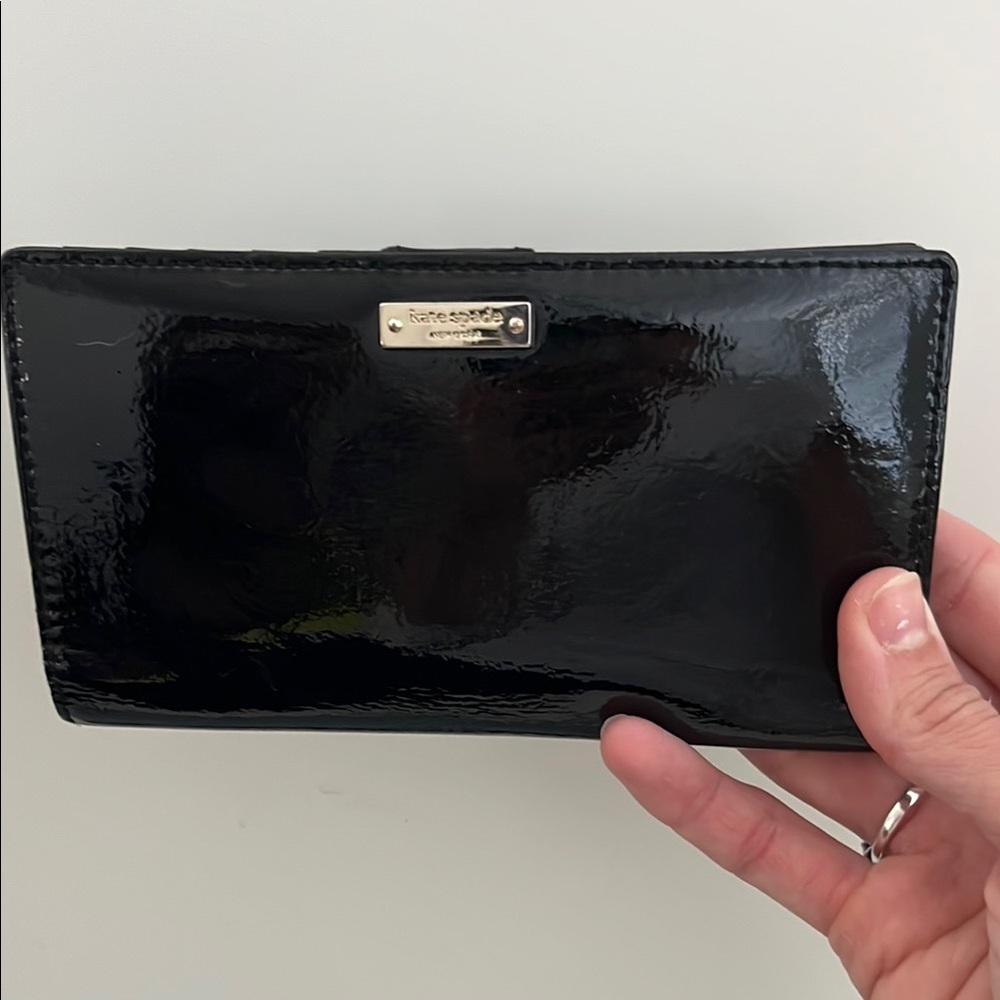 Kate Spade Black Patent Leather Wallet